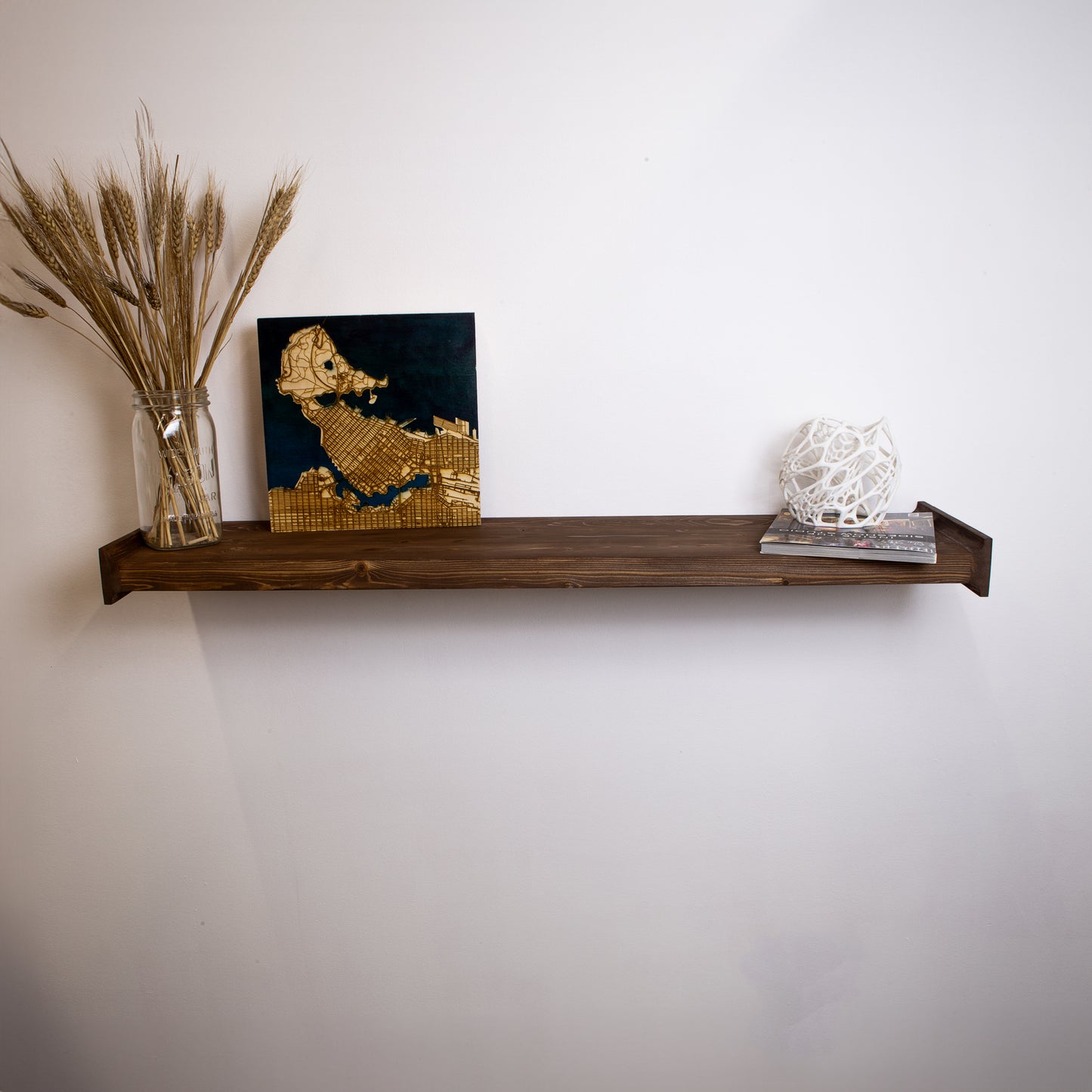 Rustic Pine Floating Shelves TimberCreek